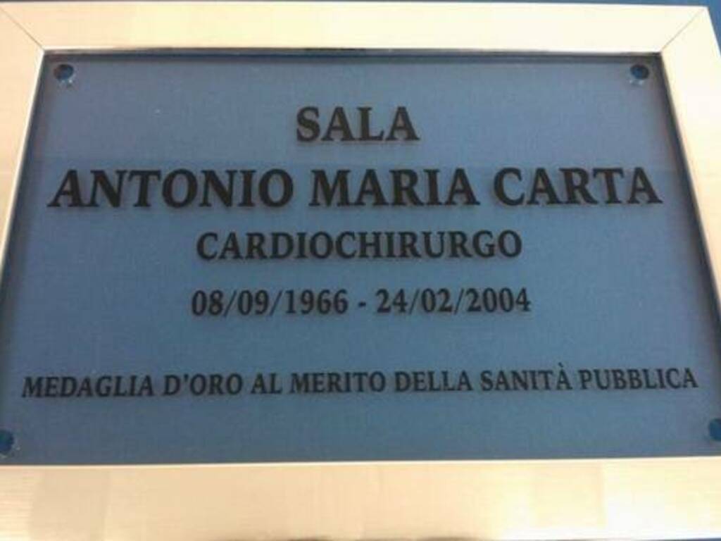 Targa medici Antonio Carta