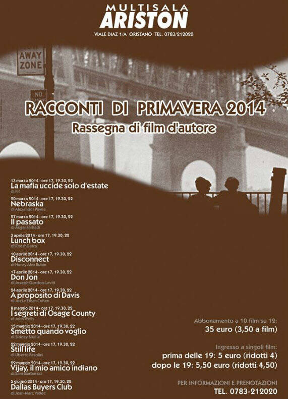 Locandina racconti 2014 rassegna film d'autore