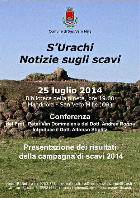 Locandina conferenza scavi S'Urachi
