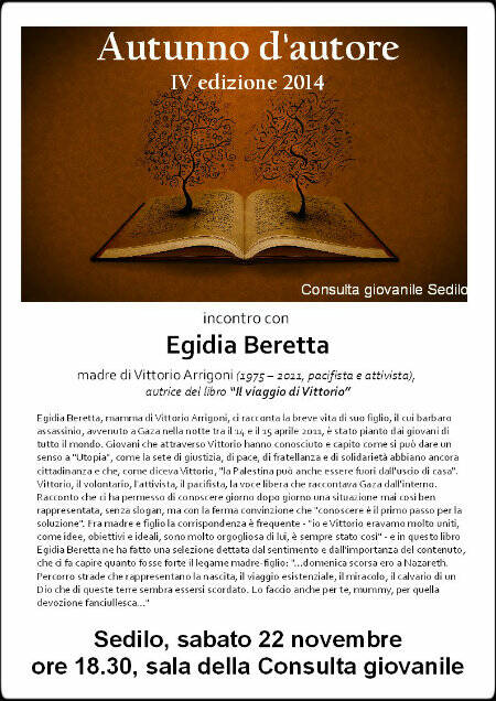 Incontro con Egidia Beretta - Sedilo