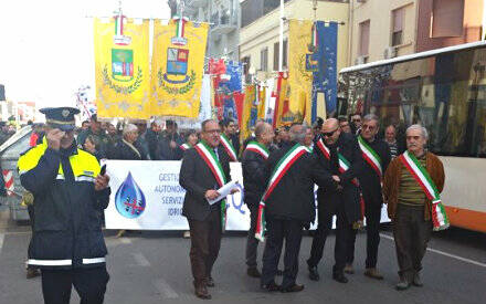 Cagliari - Marcia contro Abbanoa - Foto Stafano Putzolu