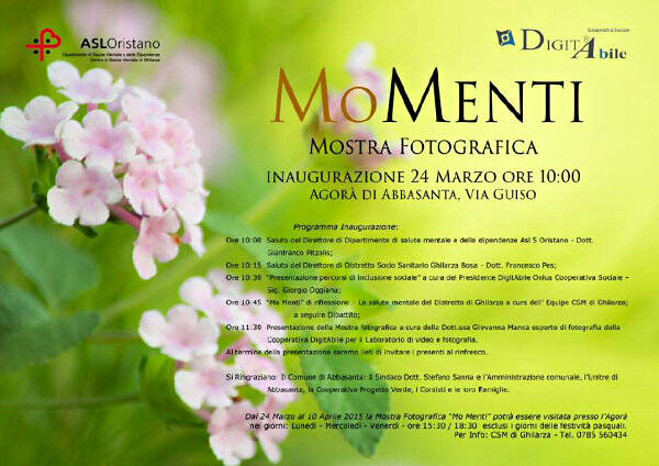 MoMenti mostra CSM Ghilarza