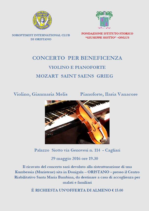 Concerto Cagliari muristene donigala