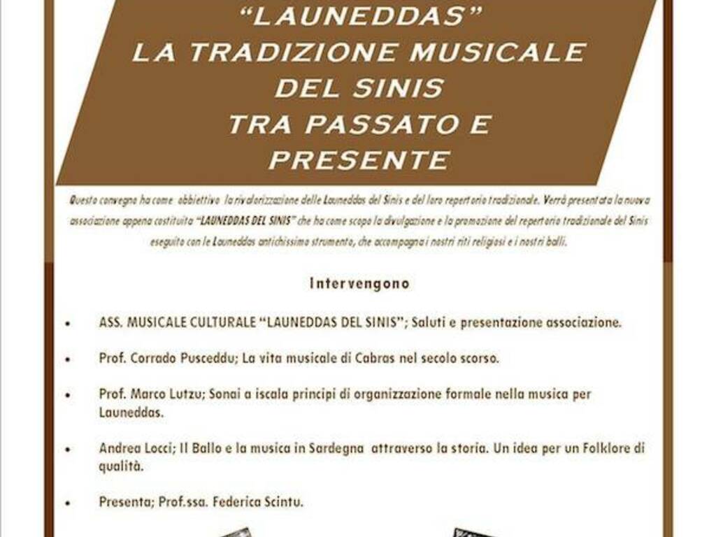 Launeddas nel Sinis convegno