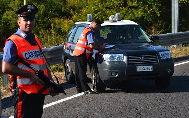 Carabinieri Ghilarza Posto di blocco