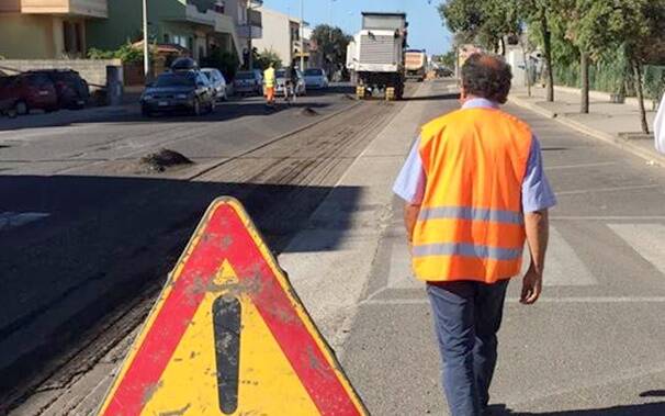 Cabras - lavori strada