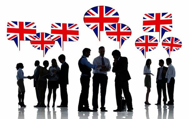 Silhouette of Business People Discussing United Kingdom