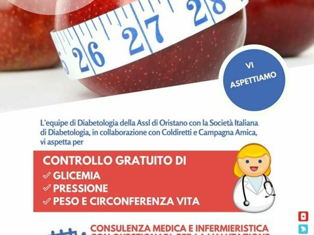 Oristano - Locandina giornata diabete 2017