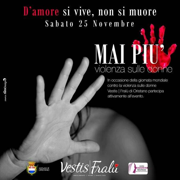 Oristano - violenza donne - Vestis Fralu