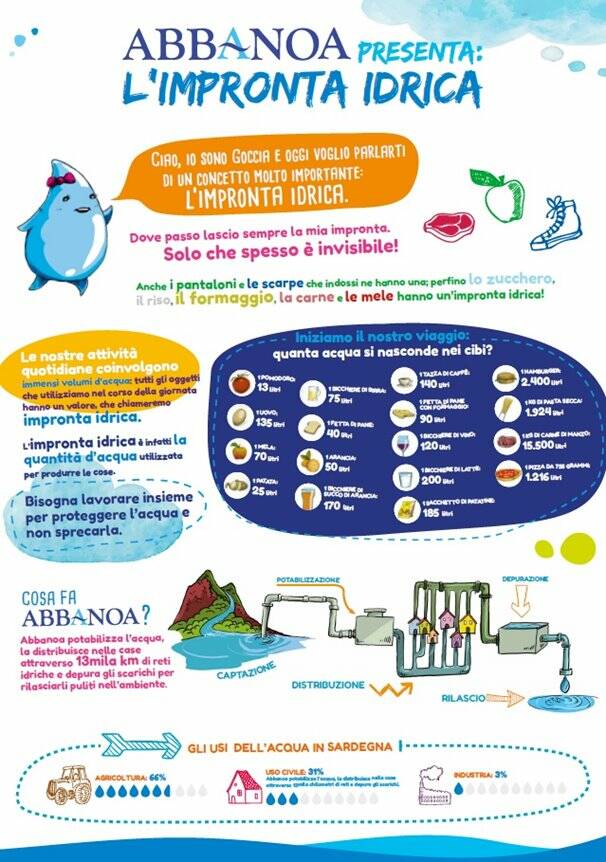 Abbanoa - dieci in condotte - impronta idrica