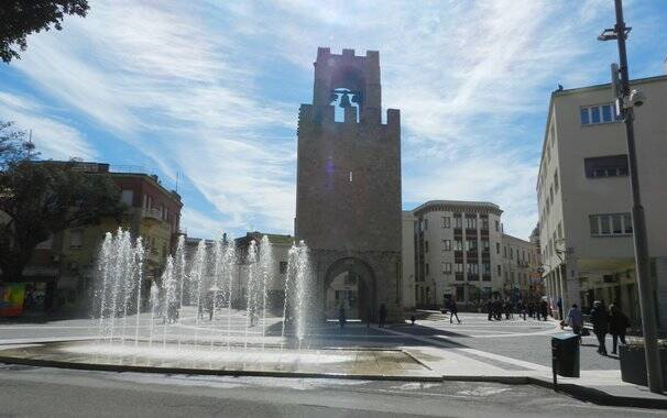 Oristano - piazza Roma - Torre - Fontana - acqua
