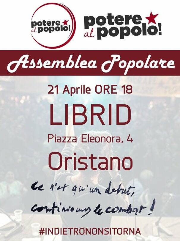 Oristano - Assemblea Potere al popolo