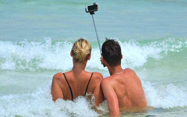 Selfie Telefono Mare