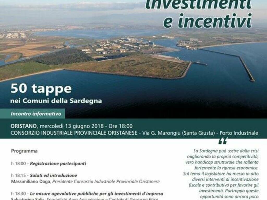 Oristano - incontro . impresa investimenti