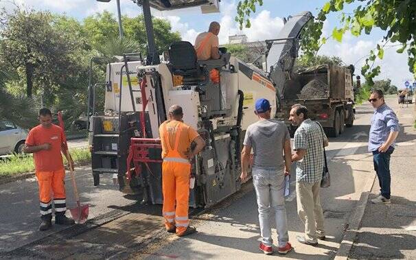 Oristano - lavori buche in via pietri 2