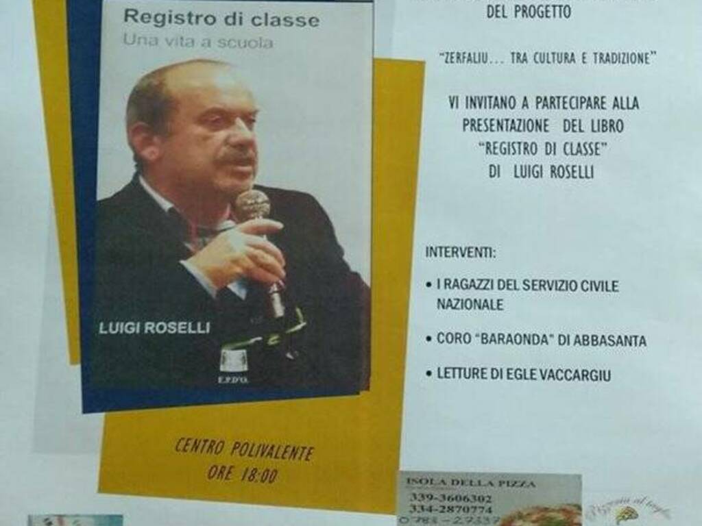 Zerfaliu - presentazione libro gino roselli