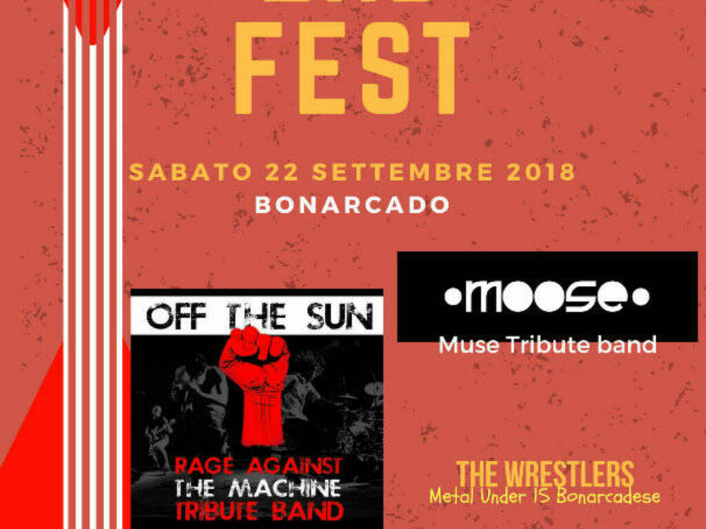Locandina Bonarcado Summer end Fest
