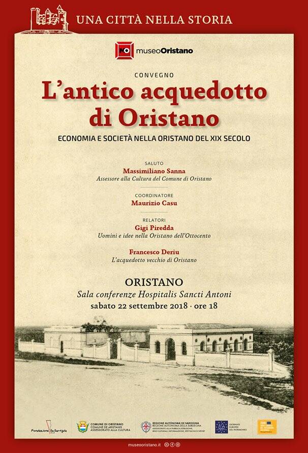 Oristano - convegno - L'antico acquedotto di Oristano - locandina web