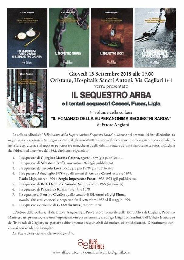 Oristano - presentazione libro Gavelli