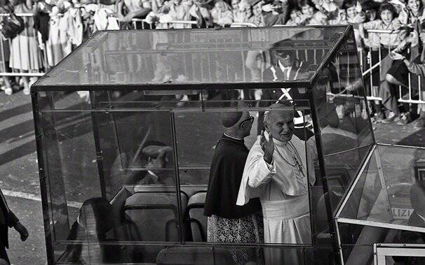 Oristano - visita papa 1985 - Foto Giuseppe Tamponi