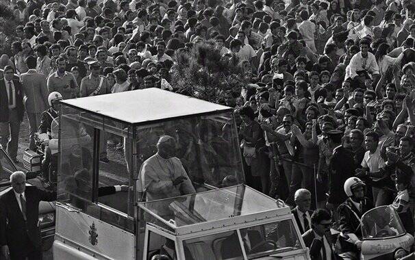 Oristano - visita papa 1985 - Foto Giuseppe Tamponi 2