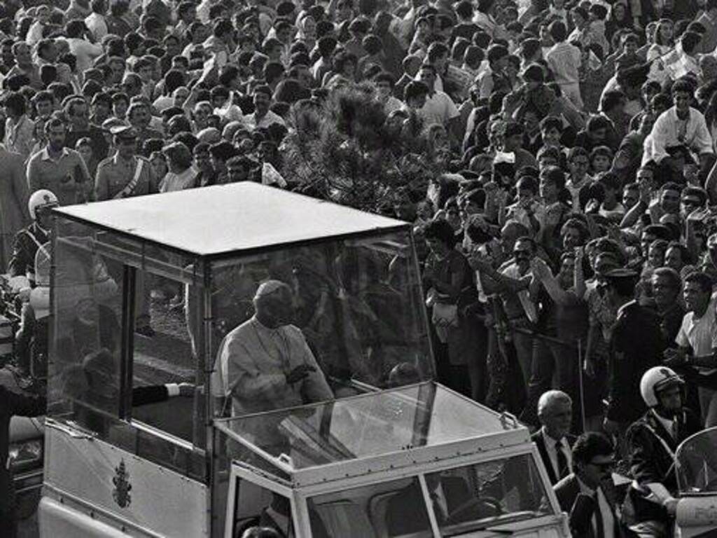 Oristano - visita papa 1985 - Foto Giuseppe Tamponi 2