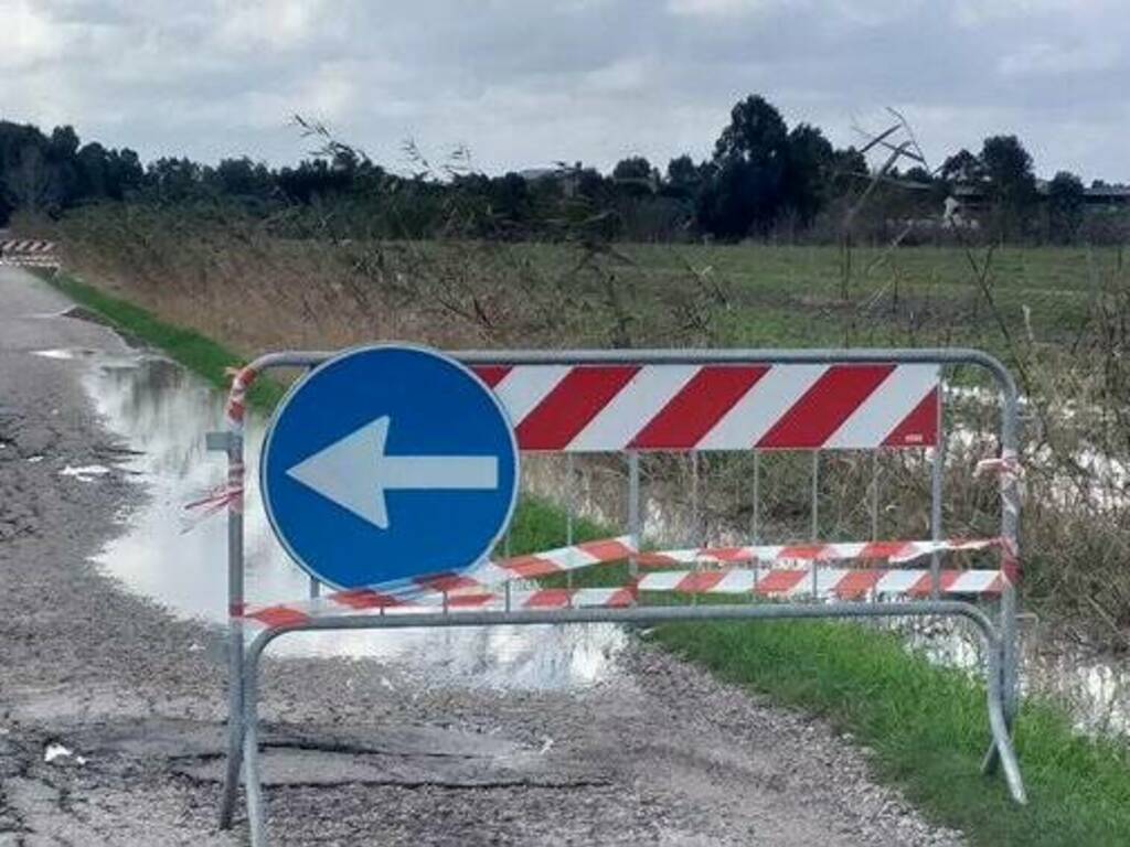 Arborea - allagamenti pioggia novembre 3