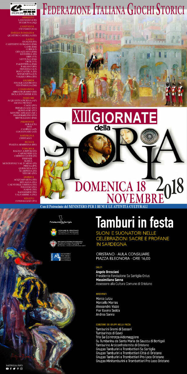 Giornate_della_Storia_2018_fondazione sa sartiglia tamburi in festa