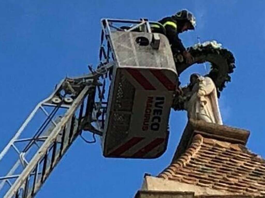 Oristano Vigili del fuoco Rimedio Immacolata