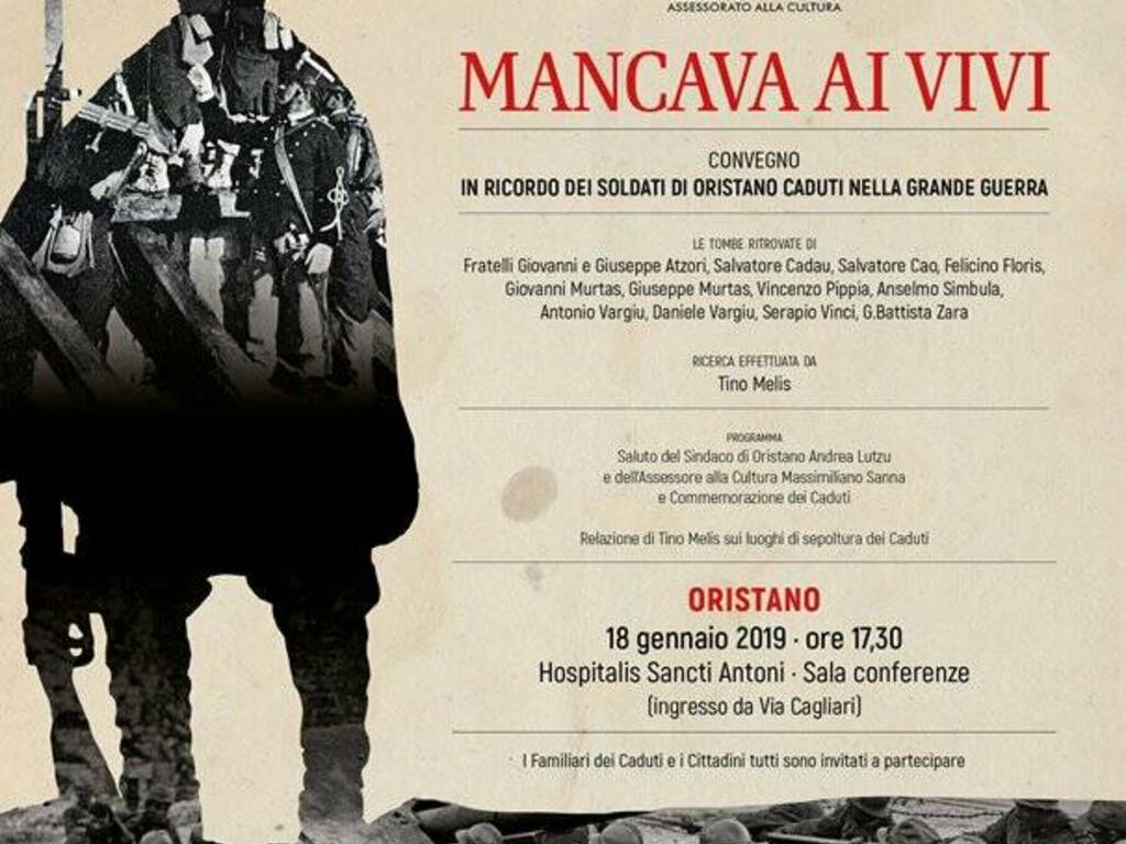 Oristano - conferenza - Mancava ai vivi_18 gennaio 2019