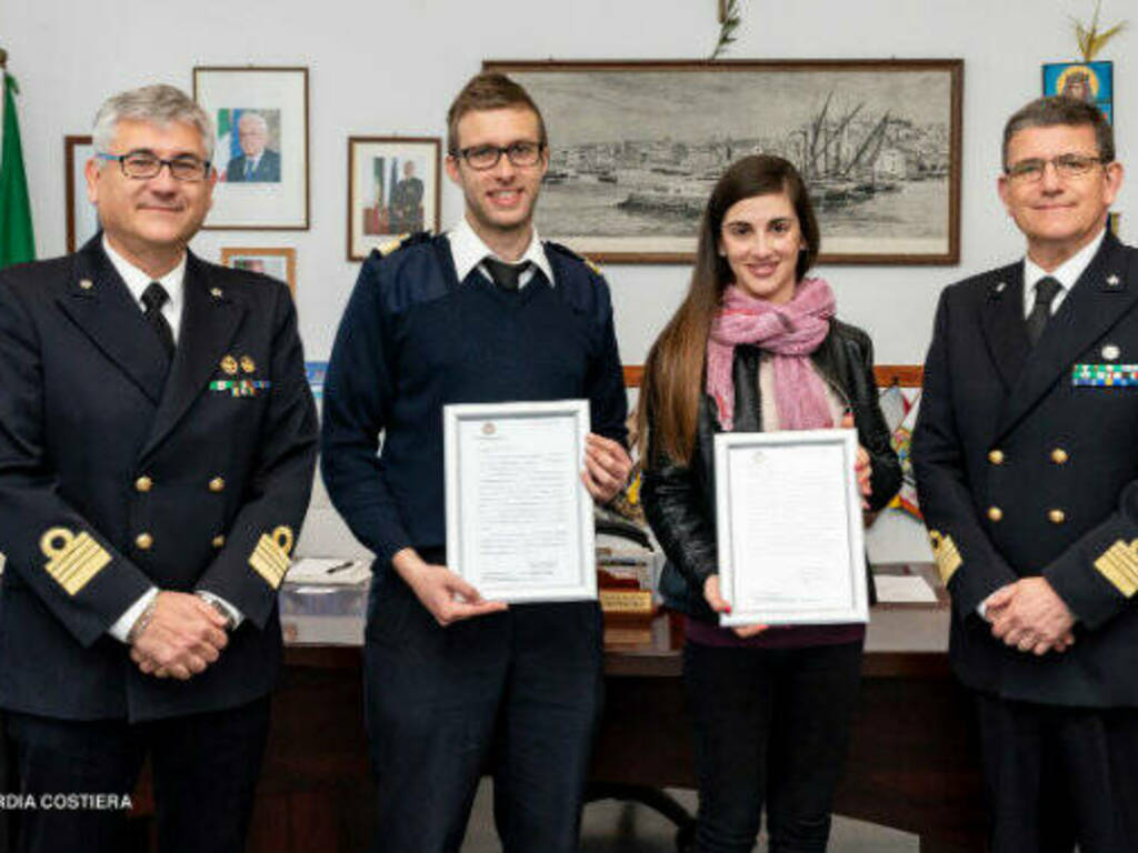 Cagliari- premio per salvataggio a bordo