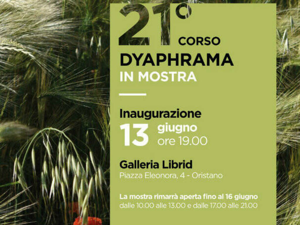 Oristano - mostra dyaphrama locandina dell'evento
