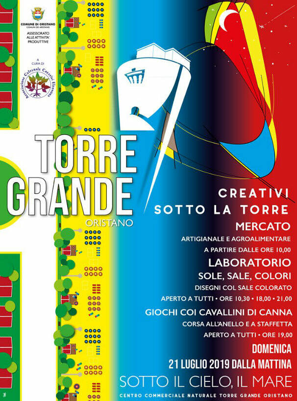 Torre Grande - locandina creativi sotto la torre