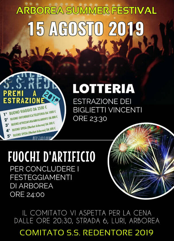 Arborea - locandina ferragosto