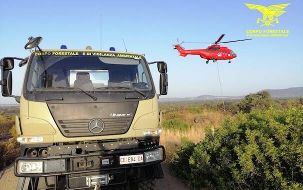 Incendi forestale elicottero