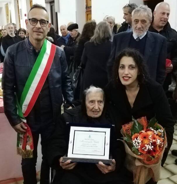 Bonarcado centenaria Mariangela Vidili