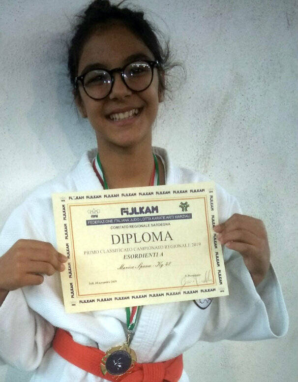 Terralba - marica spanu campionessa regionale judo