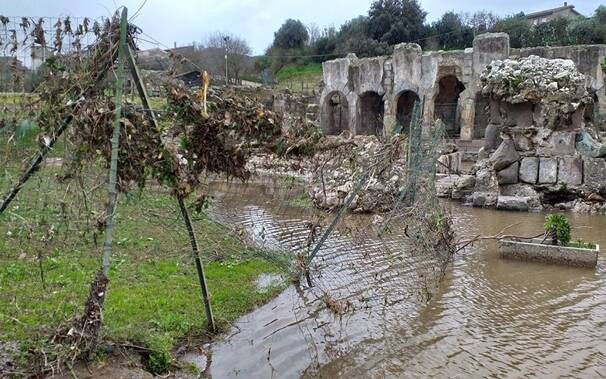 Fordongianus - terme allagate - danni