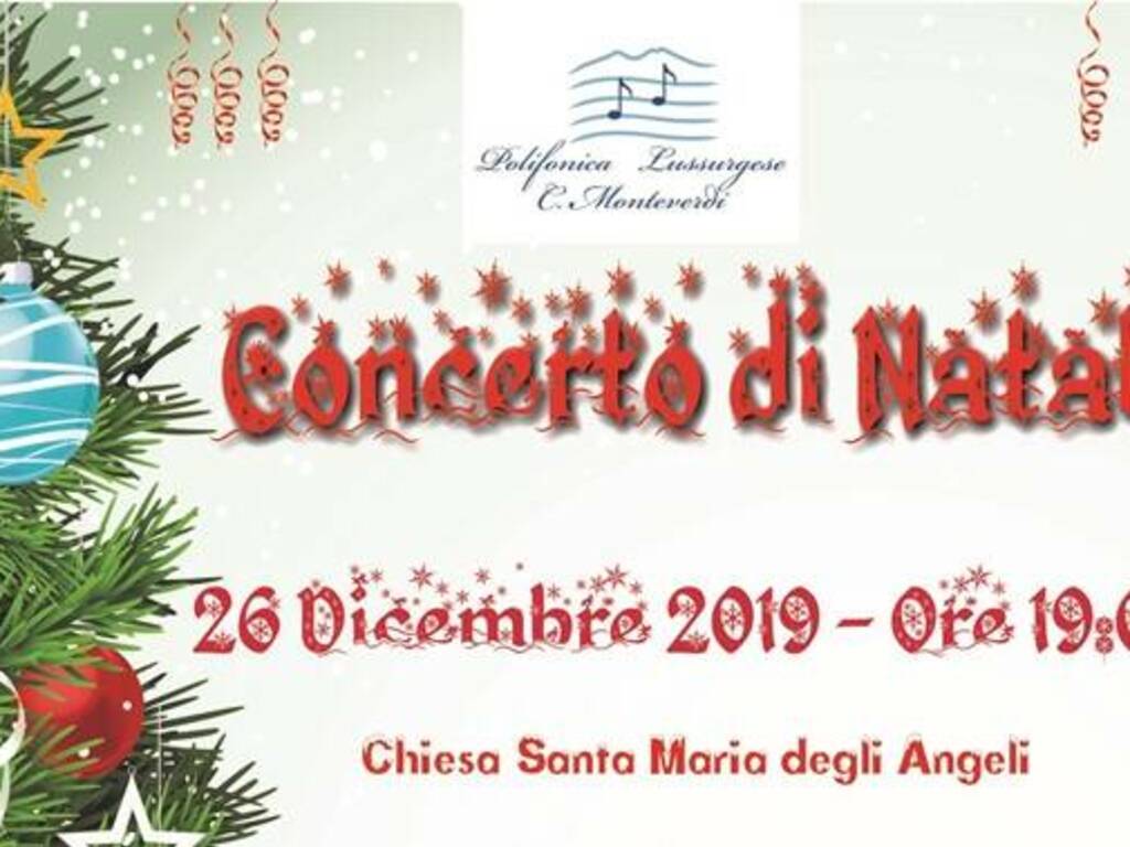 Samtu Lussurgiu - concerto Natale EVIDENZA