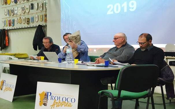 Paolo Sanneris foto Pro Loco Arborea bilancio consuntivo 2019 pagina facebook