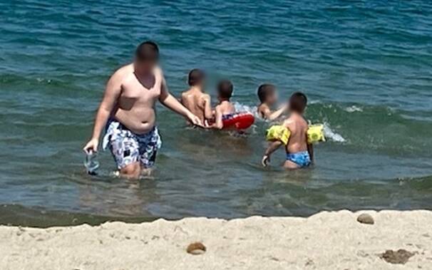 Abarossa - spiaggia - bagnanti bambini