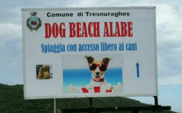 area cani spiaggia tresnuraghes porto alabe