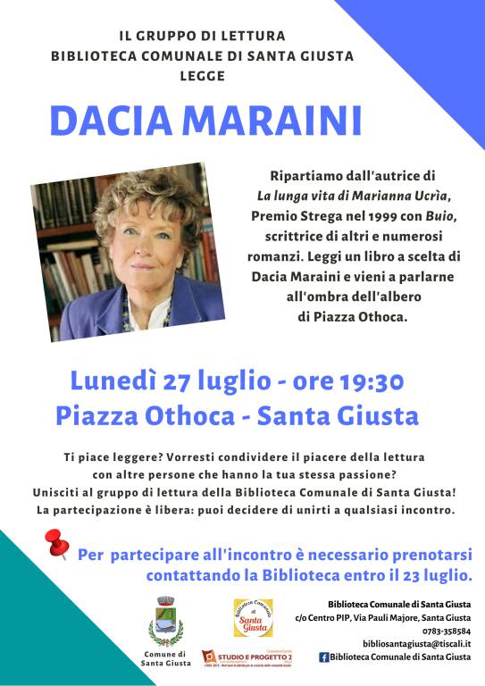 DACIA MARAINI - locandina