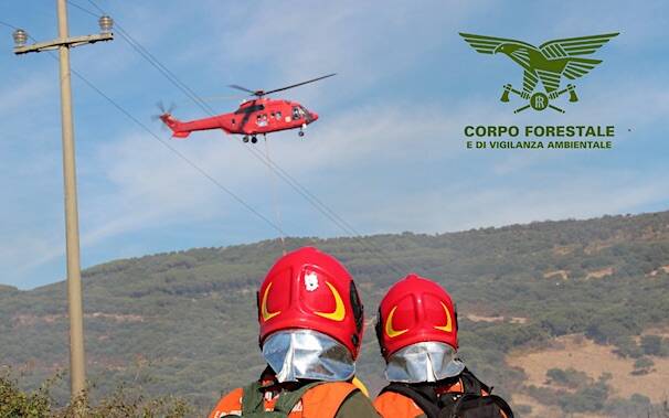 Elicottero Super Puma incendi forestale