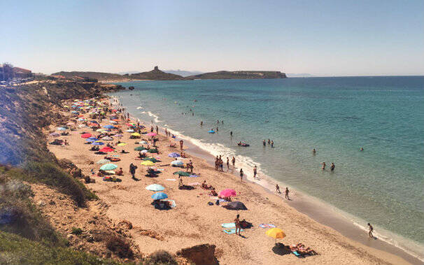 spiaggia scalini san giovanni di sinis foto antonio pinna