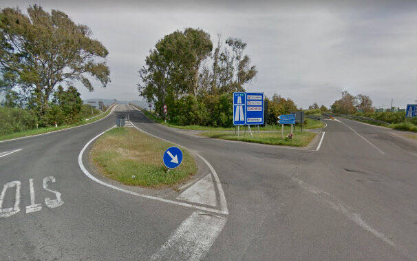 svincolo di Santa Giusta la direttrice nord della SS 131(Cagliari Sassari) procedendo in direzione Cagliari.