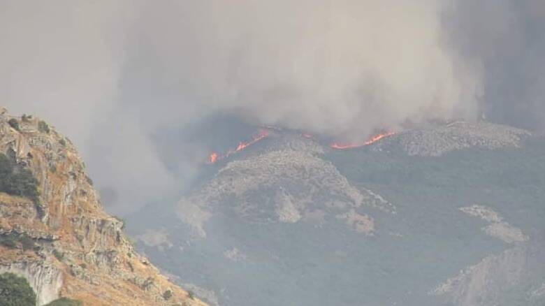 Vista dall'alto - incendio Montiferru Planargia