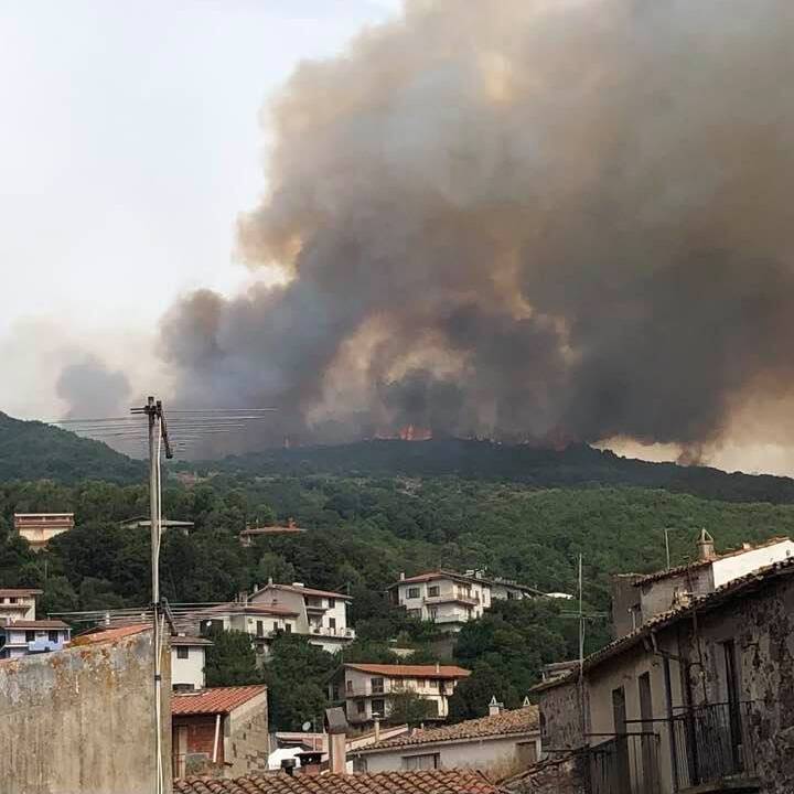 Santu Lussurgiu - incendio Monte 'Oe - incendio Montiferru Planargia