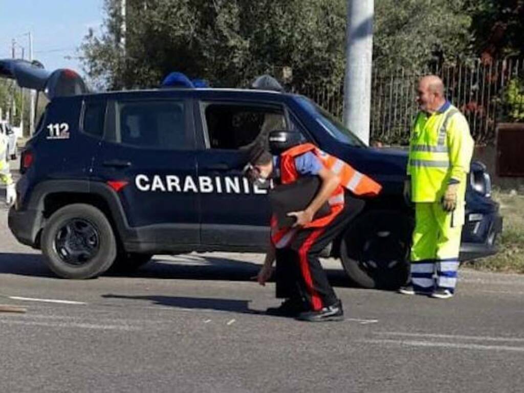 Incidente stradale carabinieri 