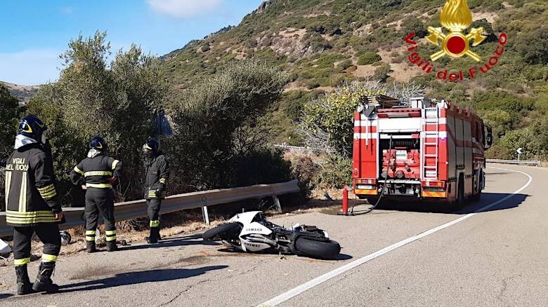 Bosa Alghero incidente morto motociclista suni